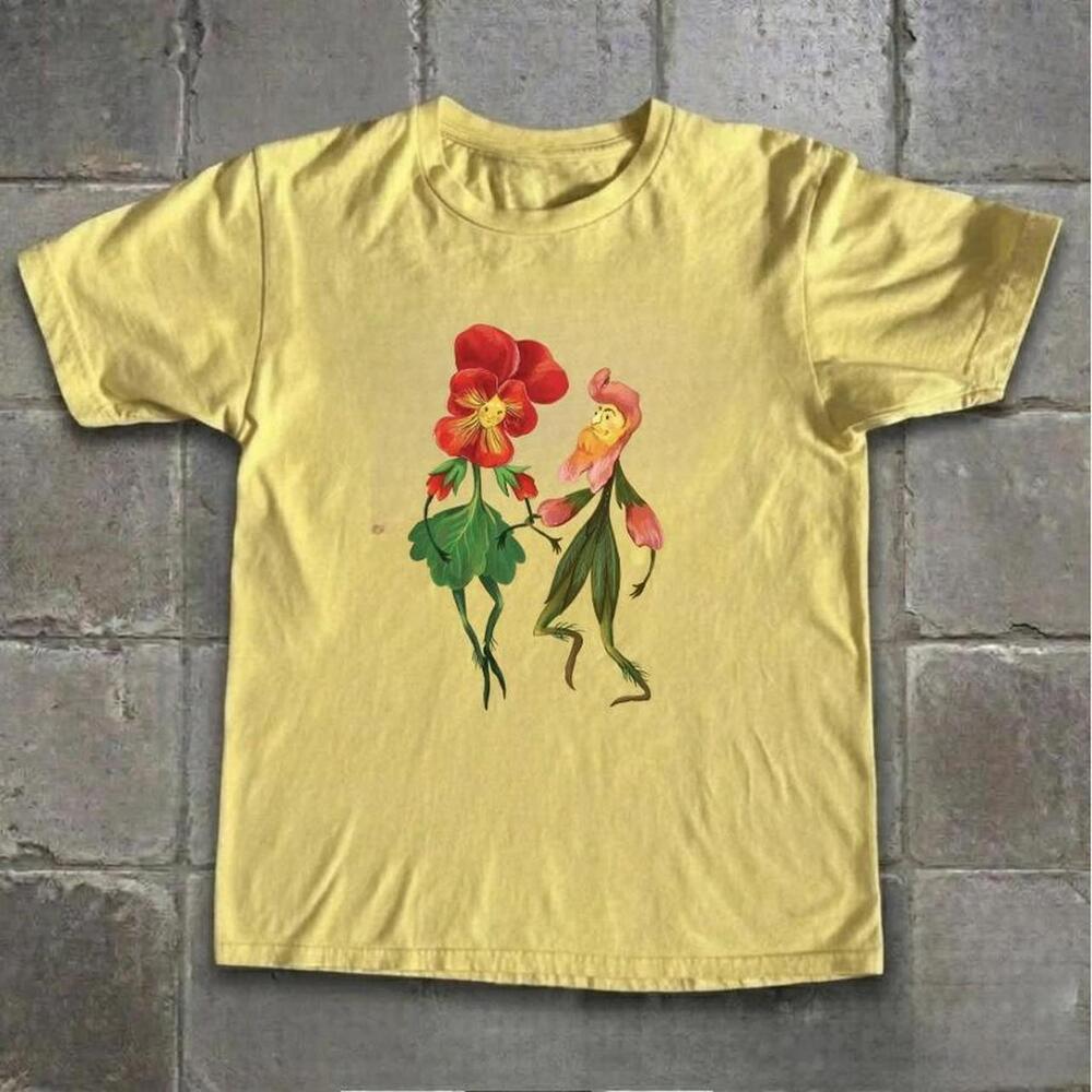 Yellow Tangled Rapunzel And Pascal T-Shirt